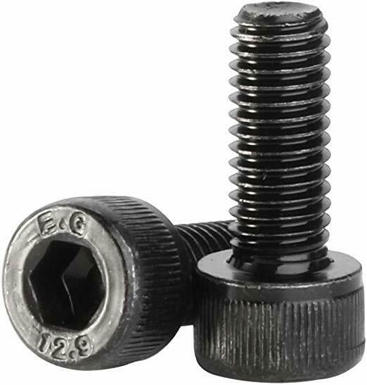 Socket Head Caps Screws 12.9 Alloy Steel Blk Oxide 12mm 10 M12-1.75 x 12mm 