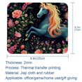 thumbnail image 5 of Unicorn Square Gaming Mouse Pad Desk Mat, 8.3x9.8 Inch, Non-Slip Rubber Bottom, Printed, Suitable for Office and Gaming, 5 of 6