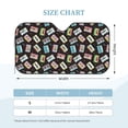 thumbnail image 3 of Bingfone Colorful Retro Tape Car Windshield Sunshade,Sun Foldable Sun Shield Sun Visor for Car - Medium, 3 of 8