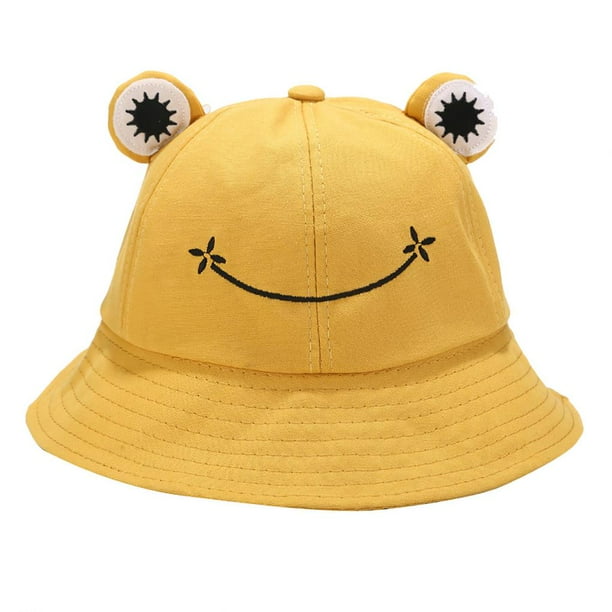 Yuarrent Sombrero de rana Lindo sombrero de sombrilla de verano Gorra de rana Gorra de pescador Sombrero de cubo de animal Sombrero de cubo de rana Pescar No.1 Yuarrent OD009828-01