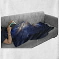 thumbnail image 6 of Galaxy Soft Flannel Fleece Throw Blanket, Nebula in Cloudy Sky View of Far Stars in Night Sky Milky Way Universe Print, Cozy Plush for Indoor and Outdoor Use, 70" x 90", Navy Blue, by Ambesonne, 6 of 6