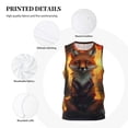 thumbnail image 3 of Sikiie Sunset Maple Tree Fox Basketball Jersey Reversible Men's Mesh Athletic Sports Shirts Training Practice S-4XL3X-Large, 3 of 6