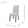 thumbnail image 3 of NPD Furniture Valencia 19" Fabric Chair in Beige (Set of 2), 3 of 10