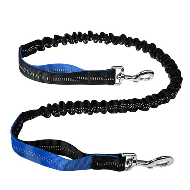 Correa para perros con doble asa acolchada y reflectante para entrenamiento de seguridad y control de tráfico.