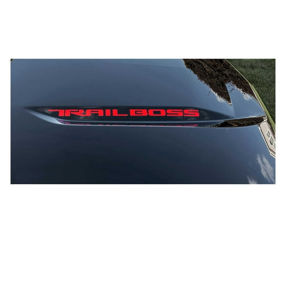 Chevy Silverado Red Trail Boss Hood Lettering Decals 2019-2026 Set of 2 GM Licensed