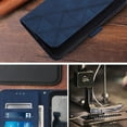 thumbnail image 6 of Phone Case for Samsung Galaxy A56 5G Wallet PU Leather Case with Card Slots Kickstand Shockproof Magnetic Flip Phone Cover, Blue, 6 of 7