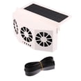 thumbnail image 1 of Unique Bargains Solar Powered Car Exhaust Fan Auto Radiator Fan Energy Saving Air Vent Radiator Air Purifiers 1.5W White, 1 of 6