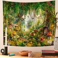 thumbnail image 5 of DaShan Fantasy Forest Tapestry Wall Hanging,Enchanted Mushroom Tapestries for Kids Girl Bedroom Living Room Dorm Decor,60"Wx50"L, 5 of 6