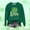 #0026-Army Green, variant on St Patrick's Day Long Sleeve Shirts for Women Colorful Irish Clover Leaf Crewneck Tops Lucky Shamrock Casual Dressy Blouses Gift