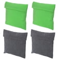 thumbnail image 1 of Unique Bargains Sac à Collation Réutilisable Lavable en Polyester 7'x7', Sac à Sandwich, Gris/vert, Lot de 4, 1 of 7