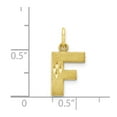 thumbnail image 3 of Diamond2Deal 10K Pendentif Charme Initiale Lettre F en Or Jaune pour Femmes, 3 of 5