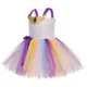 thumbnail image 4 of Vestido con tutú de princesa Celestia de unicornio para niñas, ropa de fiesta de cumpleaños para niños, disfraz de Halloween, carnaval, cosplay, poni arcoíris, 4 of 5