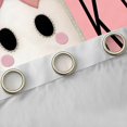 thumbnail image 4 of Manfei Spooky Ghost Child Curtains Pack of 2 (42x84 Each), Cute Princess Bowknot Curtains Blackout, Cartoon Pink Halloween Bedroom Curtains, Curtains and Drapes Bedroom Decor, 4 of 6