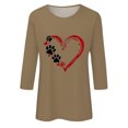 thumbnail image 4 of Sakmal Long Sleeve Cute Tops for Women Green Crew Neck Solid T-Shirts Womens Shirts Under $5, 4 of 4