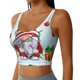 thumbnail image 2 of Fotbe Funny Christmas Gnome Sujetador Deportivo Largo sin Aros para Mujer con Almohadillas y Soporte Medio, Transpirable y Absorbente, Camiseta Tipo Chaleco o Tank Top-XX-Large, 2 of 8