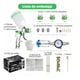 thumbnail image 1 of Pistola Para Pintar Gravedad Hvlp Kit 600ml Con 3 Boquillas, 1 of 4