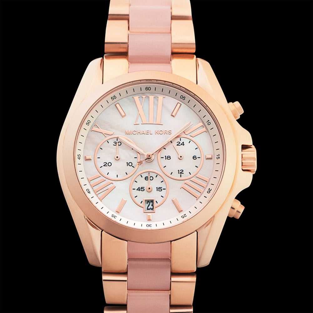 Michael Kors Bradshaw Chronograph Rose Gold-Tone Dial Ladies Watch MK6358 Michael Kors Women main image 2
