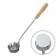 thumbnail image 2 of Molde de acero inoxidable para hacer pasteles de cocina, molde para hamburguesas de carne, cuchara manual para freír carne para el hogar, 2 of 8