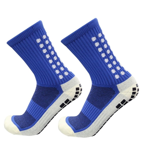 Outdoor Backpacking 1Pair Unisex Trekking Breathable Basketball Non Slip Comfortable Football Socks Soccer Socks Cycling Socks Sports Sock BLUE