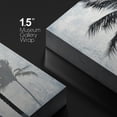 thumbnail image 4 of wall26 Canvas Print Wall Art Tropical Faded Blue Industrial Windy Palm Trees Nature Plants Digital Art Modern Art Rustic Dramatic Dark Duotone for Living Room, Bedroom, Office - 24"x36", 4 of 5