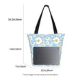 thumbnail image 5 of Kdxio Daisies Flowers Women Reusable Grocery Bags Foldable Ripstop,Reusable Shopping Bags for Shopping,Gym,Gift, 5 of 8