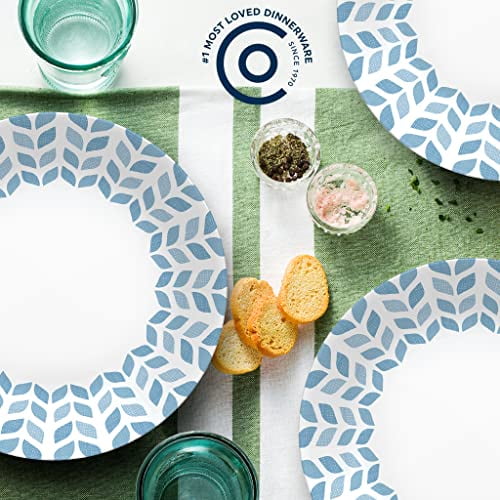 Corelle Global Collection Vitrelle 6 Piece Dinner Plate Set Triple Layer Recycled Glass Lightweight Eco Friendly Round 10 1 4 Inch Plates Set