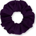 thumbnail image 2 of Scrunchies Cotton Knit Standard Size Ponytail Holder Made in USA Scrunchie King Plum, 2 of 5