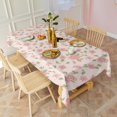 thumbnail image 3 of Pioneer Flower Floral Print Pattern Rectangle Tablecloth 60"x102", Waterproof Polyester Table Cloth, Wipeable Spillproof for Dining Camping Indoor Outdoor, 3 of 6
