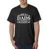 Source One 938 - Unisex T-Shirt Great Dads Get Promoted To Grandpas Medium Black