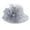 Grey, variant on Elegant Women's Floral Lace Sun Hat with Wide Brim for Summer Beach Outdoor and Portable Foldable Design