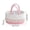 Pink, variant on Hand Woven Organizer Basket Hand Woven Organizer Basket, Multi-Compartment Cotton Rope Tote with Handles, Decorative Storage Bin for Home Nursery Office, Multi Compartment Basket