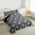 thumbnail image 3 of Feelyou Teens Cartoon Deer Twin Comforter Sets, Kawaii Animal Lover Bedding Set, 2pcs, 3 of 8