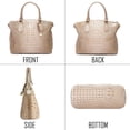 thumbnail image 2 of LHSHID Women Purse Satchel Bag Long Crossbody Classy Tote Bag Top Handle Vegan Leather Ladies Handbags Embossed Pattern, 2 of 7
