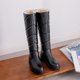 thumbnail image 5 of Cálidas botas de nieve de caña alta de terciopelo grueso con tacón plano y suela gruesa interior Wmkox8yii ghj1561, 5 of 5