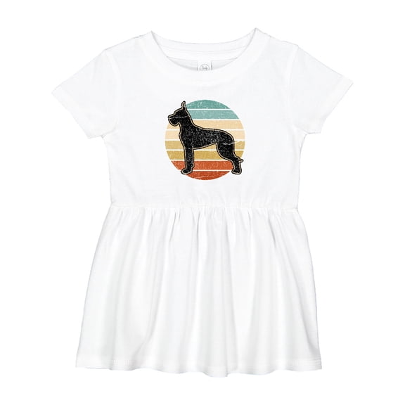 Inktastic Great Dane Dog Retro Sunset Girls Baby Dress