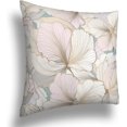 thumbnail image 2 of Vintage Texture Flower Cute Illustration Pink Art Flower Pillow Covers Pillowcases Home Decor Bed Couch Sofa Office Living Room Cushion 20x20Inch, WLJ6699, 2 of 6