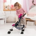 thumbnail image 5 of Doll Buggy Stroller W/ Sun Canopy, Blue, Pink Hearts, Unicorn, 5 of 6