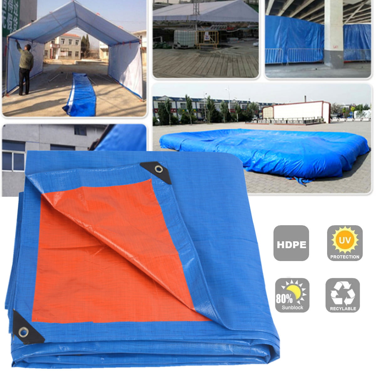 PVC Truck Tarpaulin Camping Pool Wood Tear-Resistant Metre Without Eyelets 