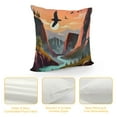 thumbnail image 4 of Nawypu Native America National Park Decor Forest Waterfall Throw Pillow Covers Sunset at Canyon Pillow Covers Landscape Outdoor Pillow Cases Cushion Cover for Living Room Couch Sofa Gift, 4 of 5