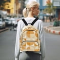 thumbnail image 7 of FORMRS Mini Backpack Purse for Women Quilted Travel Daypack Casual Shoulder Bag, Geometric Circles, 7 of 7