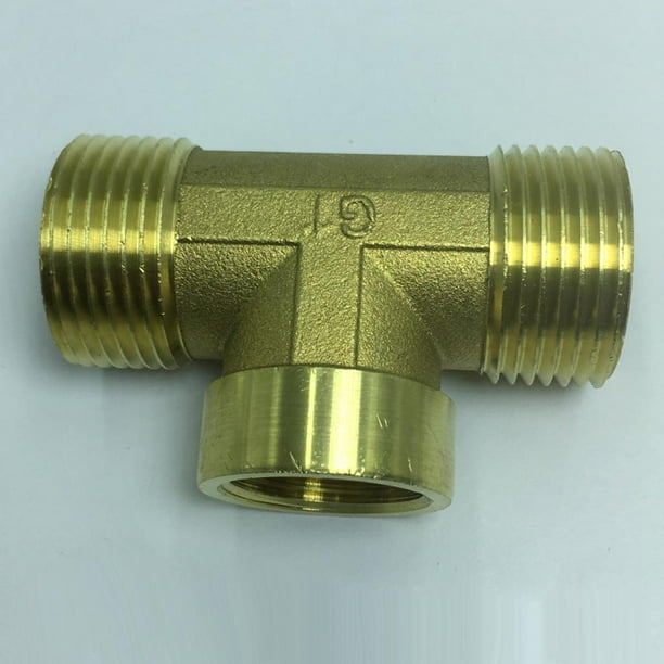 Adaptador en vías con forma de T de rosca exterior- de 3/4 1/2 - se describe, B segundo