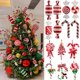 thumbnail image 2 of Bolas de caramelo colgantes para Navidad, colgante de bastón de caramelo rojo y blanco, decoración de árbol de Navidad para fiesta en casa, Año Nuevo 2024, 1 unidad, 2 of 4