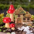 thumbnail image 2 of 6 unids Decoraciones de mesa de jardín Micro Paisaje Adornos Jardín Decoraciones de hongos, 2 of 5
