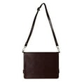 thumbnail image 2 of Allytechgroup Portfolio Carrying Bag Case for Samsung Galaxy Tab S10 FE+ 13.1" 2025, Document Notes Pocket Stand Shoulder Strap Protective Case Cover for Galaxy Tab S10 FE+ Plus SM-X620, Coffee, 2 of 6