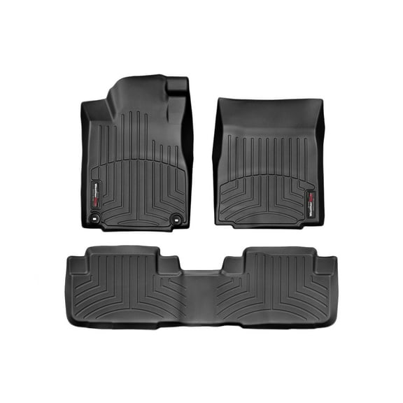 WeatherTech Custom Fit FloorLiners compatible with 2012-2016 Honda CR-V - 1st & 2nd Row, Black