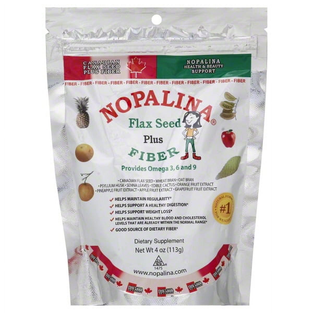 Nopalina Flaxseed Plus Fiber, Omega-3-6-9 Supplement, 4 Oz