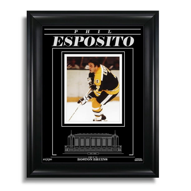 Phil Esposito Boston Bruins A Gravé une Photo Encadrée - Action Focus - Action Focus