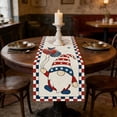 thumbnail image 7 of Boovnll 4th of July Table Runner, 13x72" Stars Stripe/Plaid Memorial Day Table Runner, Linen Patriotic Table Runner for Patriotic Party Kitchen Dining Table Decor, 4th of July Decorations, 7 of 7