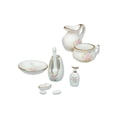 thumbnail image 4 of Muebles de casa de muñecas accesorios cepillo de baño cerámica patrones florales rosas decoración en miniatura perfecl, 4 of 8