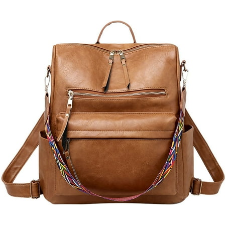 JAHH Clearance Women Backpack For Work Fashion Leather Purse Womens Large Designer Travel Ladies Fashion Convertible College Shoulder Bags for School Shopping Camping Backpacks